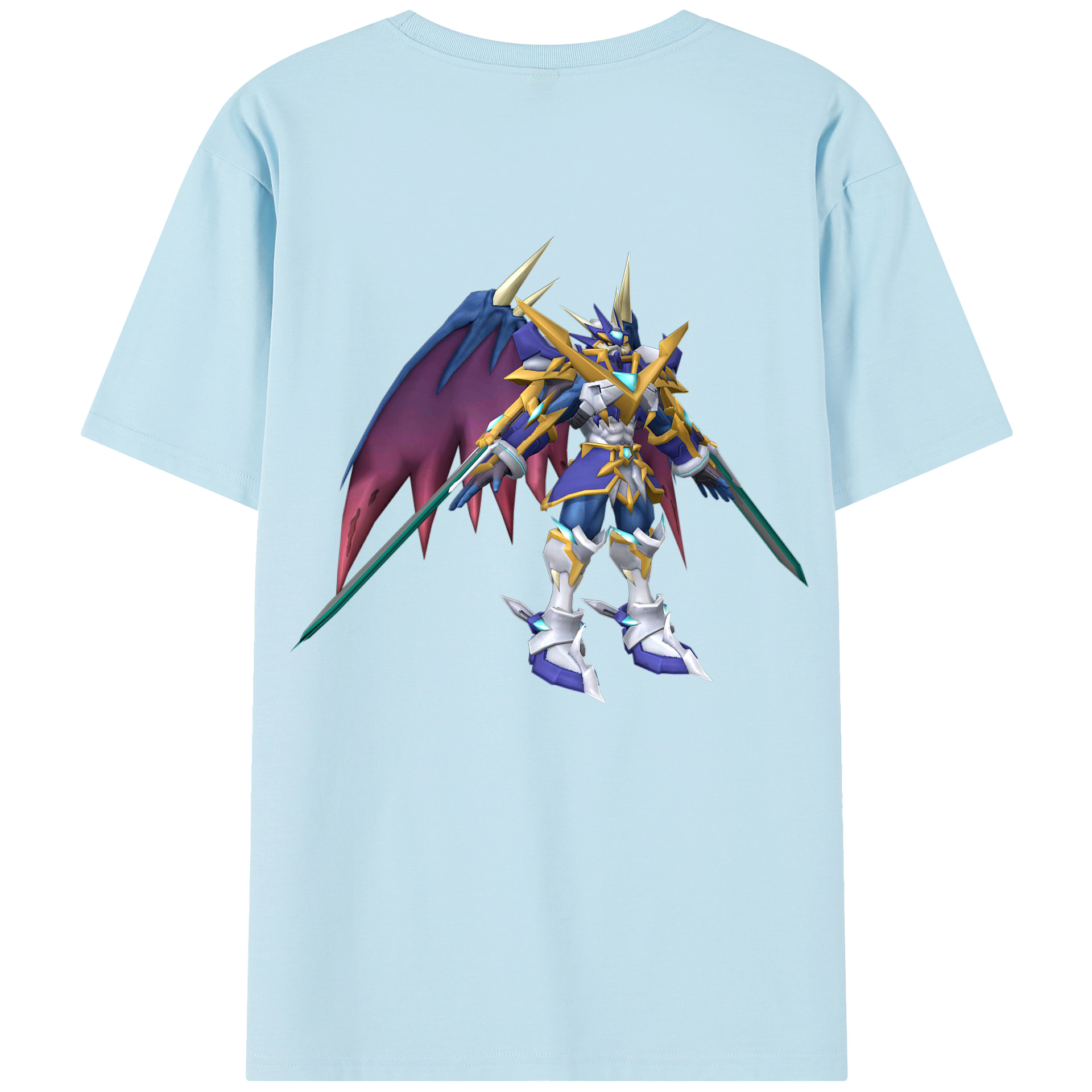 （画像用） Digimon デジタルモンスター/デジモン 綿100％半袖Tシャツ（背面プリント）
